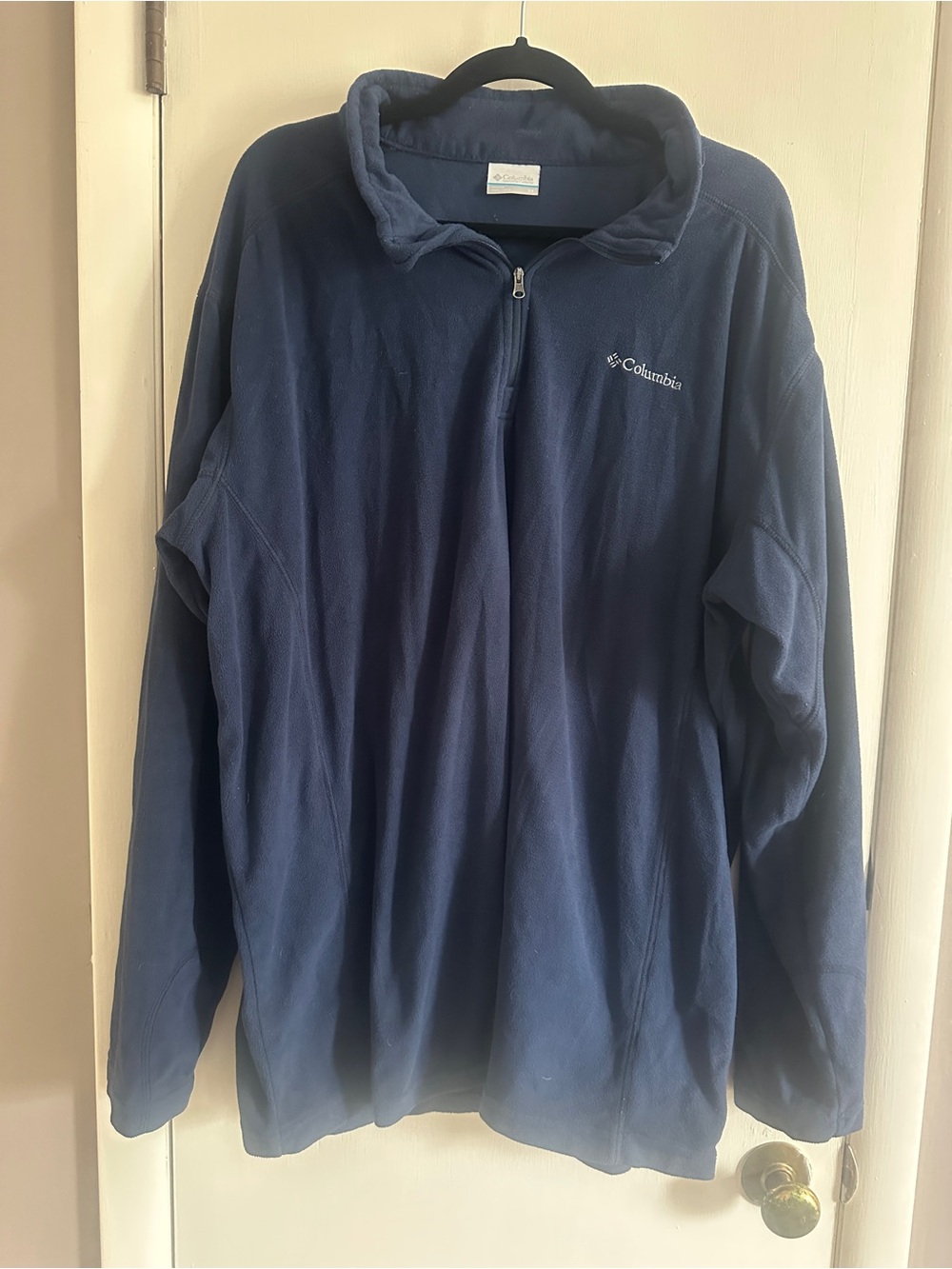 Columbia Navy Quarter-Zip Performance Fleece Pullover